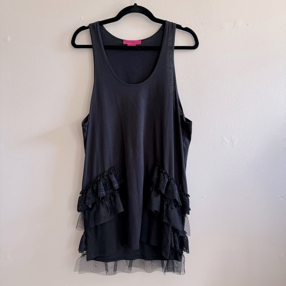 Betsey Johnson Tops - Vintage Betsey Johnson Oversized Ruffle Tank